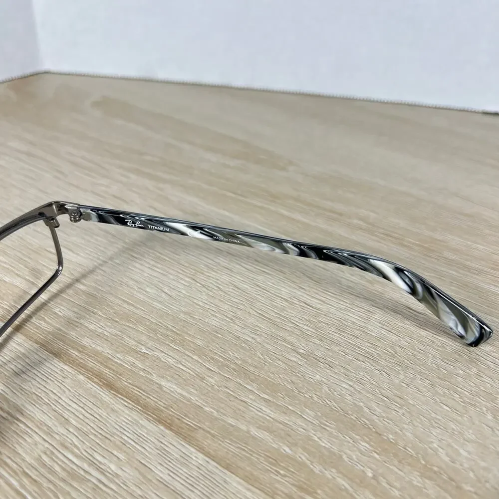Ray-Ban RB8633 1017 Eyeglasses Black Marble Frames Only 54-17-140 Titanium